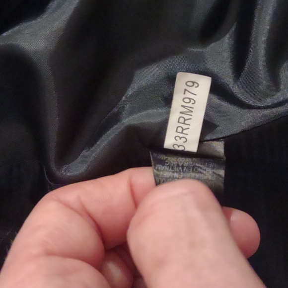 Women's pinstriped navy Tahari ASL suit blazer w/ 2 x pants size 6 - Picture 12 of 14